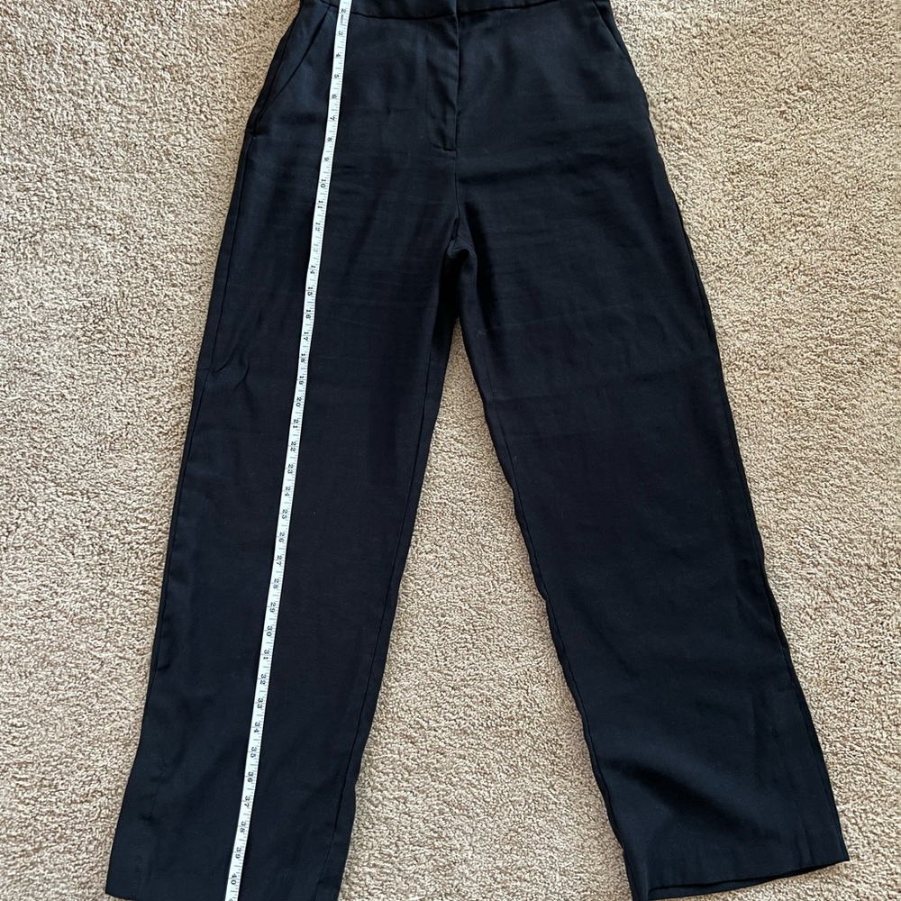 H&M linen blend wide leg pants